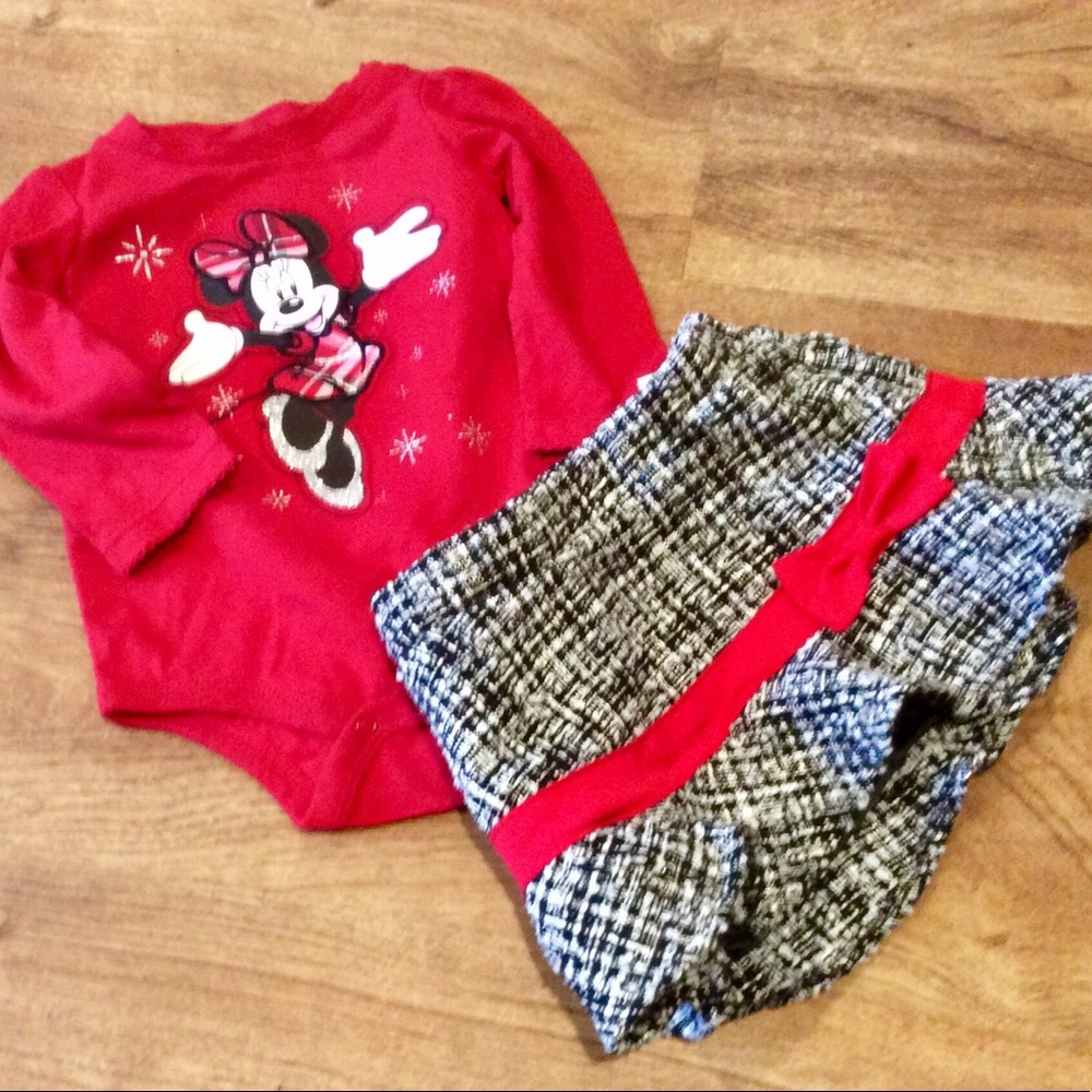 Disney Top onesie/koala baby skirt.